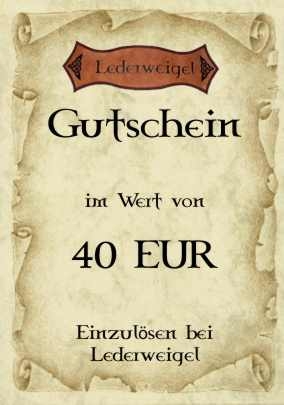 Gutschein für 40 EUR