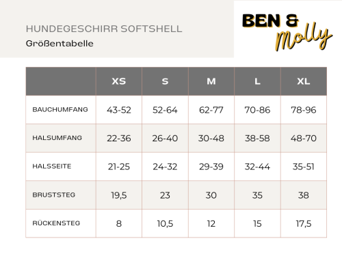 Hundegeschirr Softshell - Splash LOVE
