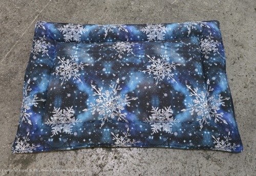 Hundematte aus Softshell - 42 - Schneeflocke