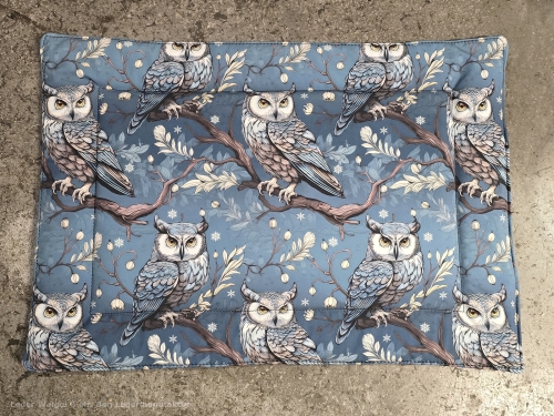 Hundematte aus Softshell - 55 - Eule