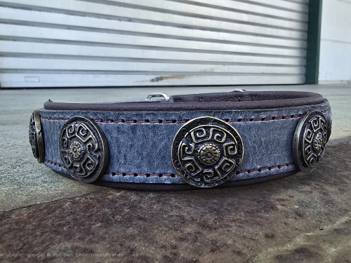HB 1596 --> Halsumfang von 38 cm bis 46 cm --> Breite 3 cm ---> Leder