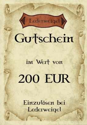Gutschein für 200 EUR