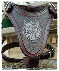 leather dog harness - fenris