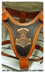 leather dog harness - Mjölnir 2