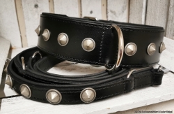 Hundehalsband - Zwerg in schwarz/schwarz