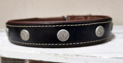 Hundehalsband - Odin`s Schutz in schwarz/dunkelbraun