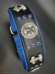 Hundehalsband - Hennes in schwarz/blau