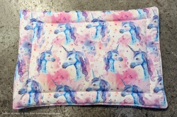 Hundematte aus Softshell - Einhorn