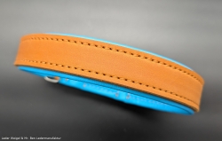 geeignet für Halsumfang von 46 cm bis 54 cm ---> Halsband 1364 --> Fettleder --> Breite 2,5 cm