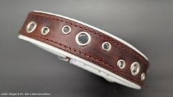 Halsumfang von 45 cm bis 53 cm --> Leder --> Breite 3 cm ---> Halsband 1480
