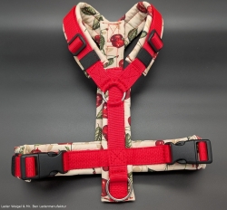 Hundegeschirr Softshell - Cherry