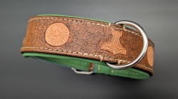 Halsumfang von 29 cm bis 37 cm --> Leder --> Breite 4 cm ---> Halsband 1540