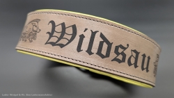 Halsumfang von 48 cm bis 56 cm --> Leder --> Breite 6 cm ---> Halsband 1543