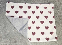 Hundematte aus Teddyfleece - 63 - Herz